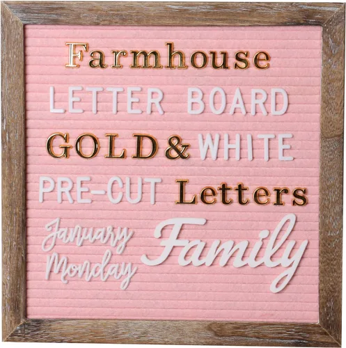 Miniatura 8 de Tablero de letras de fieltro de 10 x 10 pulgadas, tablero de letras intercambiables con letras blancas precortadas, tablero de mensajes de fieltro