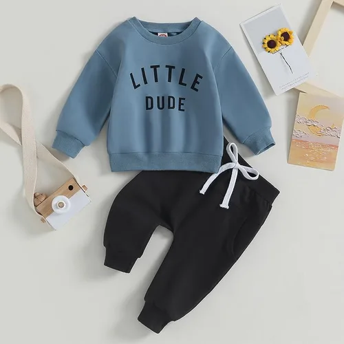 Miniatura 2 de Conjunto de sudadera de manga larga para bebé, ropa de otoño e invierno