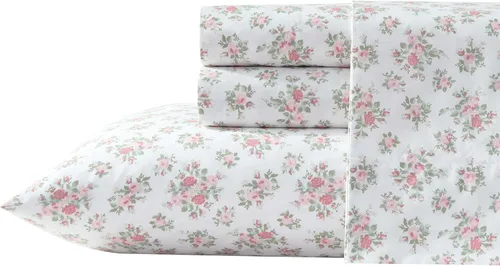 Miniatura 51 de Laura Ashley - Sábanas King, Juego de Ropa de Cama de Percal de Algodón, Ligero y Transpirable para el Hogar (Emogene Naranja Quemado, King)