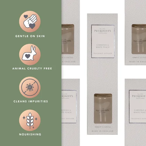 Miniatura 3 de Pecksniff's Gardenia and White Peach Difusor de Fragancia 3.4 fl oz/3.3 Fl Oz