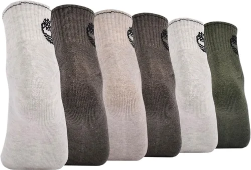 Miniatura 3 de Timberland Paquete de 6 calcetines de cuarto para hombre