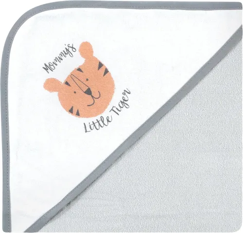Miniatura 4 de Hudson Baby Toallas unisex con capucha de algodón para bebé, alfabeto, talla única