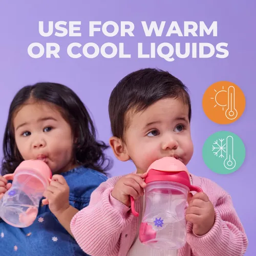 Miniatura 4 de Lansinoh b.box - Vaso para beber con popote con peso para bebés de 6 meses en adelante, a prueba de fugas, sin BPA, taza de 8 onzas, para beber