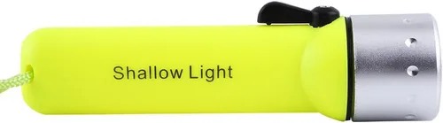 Linterna de buceo LED, impermeable 180LM buceo luz LED antorcha con correa de mano para deportes submarinos