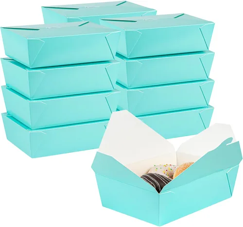 Miniatura 40 de Restaurantware Bio Tek - Cajas para llevar de 30 onzas, 200 loncheras para llevar, cierre de tabulación, resistentes al calor, desechables, de papel