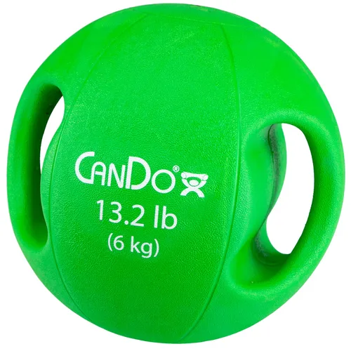 Miniatura 10 de CanDo Balón medicinal moldeado de doble mango para entrenamiento de fuerza, entrenamientos de núcleo, calentamientos, cardiometría y pliometría