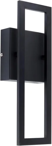 Miniatura 15 de Aplique de pared Globe Electric 60000022 para exterior con LED integrado de 11,5 W, negro mate, acento dorado, 400 lúmenes, 3000 Kelvin, 90 CRI