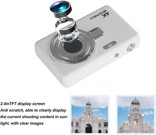 Miniatura 5 de Cámara digital para fotografía, 1080P, compatible con 64 GB expandible, cámara compacta para apuntar y disparar, zoom 16X, anti vibración, cámaras
