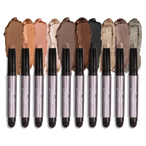 Julep Sombra de ojos 101 Crème to Powder Impermeable Sombra de Ojos Paleta de 10 Piezas - Acabados Mate y Brillante