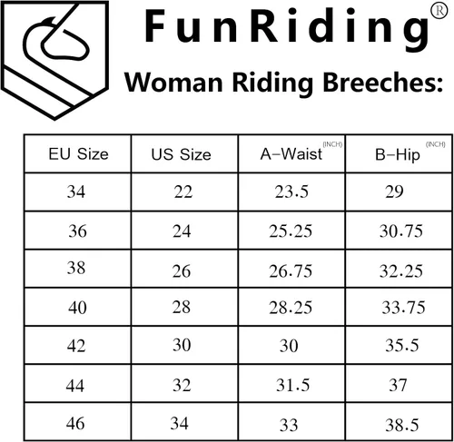 Miniatura 7 de FunRiding Pantalones de montar a caballo con agarre de silicona para mujer Cintura media con visera delantera