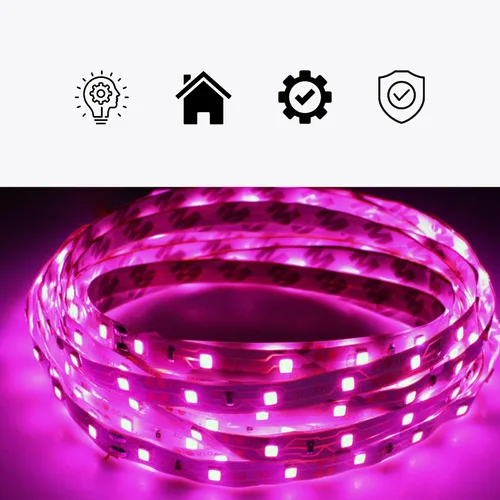 Miniatura 4 de 1 feet/0.5M Light Strip by FLOATING GRIP - LED Light Strip with USB Plug and Removeable Sticker on The Back. (Pink)