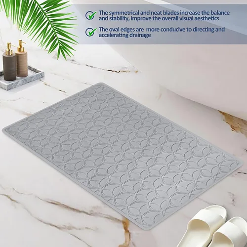 Miniatura 4 de Alfombra antideslizante para bañera Alfombra de baño de goma real para bañera y ducha Alfombra de baño para seguridad diaria Alfombra de baño