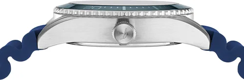 Miniatura 2 de Nautica N83 NAPFWS219 N83 Finn World Reloj con correa de silicona en tono plateadoazulazul para hombre, Azul, Moderno