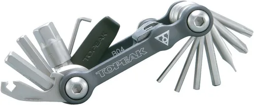 Miniatura 2 de Topeak Mini 18+ multiherramienta: kit de reparación de bicicleta compacto ligero de 20 funciones con herramienta de cadena, palancas de neumáticos