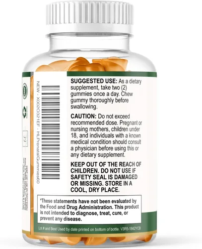 Miniatura 8 de Vitaminas prenatales para mujeres – Multivitamínico completo para el embarazo – Ácido fólico, Omega 3 DHA, colina, vitamina D – Apoyo esencial