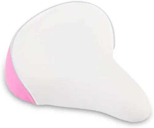 Asiento ancho de bicicleta para niñas, morado y rosa