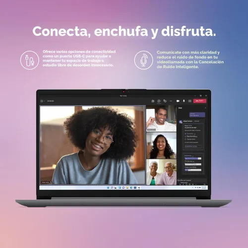 Miniatura 2 de Laptop Lenovo IdeaPad 1 para estudiantes, procesador Intel de doble núcleo, 20 GB RAM, 1 TB SSD + 128 GB eMMC, pantalla FHD de 15.6 pulgadas, 1 año