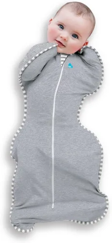 Love to Dream - Saco de dormir Swaddle Up para bebés, manta calmante para recién nacidos, mejora el sueño, ajuste cómodo que ayuda a calmar el Gris
