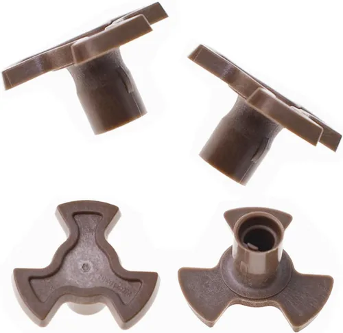 4 piezas de 0.630 in Horno de microondas Turntable Roller Guide Coupler - Eje de bandeja para placa giratoria de microondas rotación suave