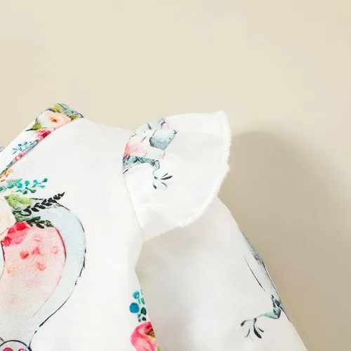 Miniatura 6 de DDLUZQual Mameluco unisex para bebé niña, traje recién nacido, mameluco para bebé bebé, lindo mono con estampado de elefantes
