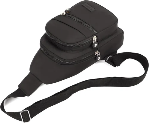 Miniatura 4 de EVANCARY - Mochila pequeña tipo bandolera para mujeres y hombres, mochila de pecho tipo bandolera para viajes, senderismo y actividades al aire