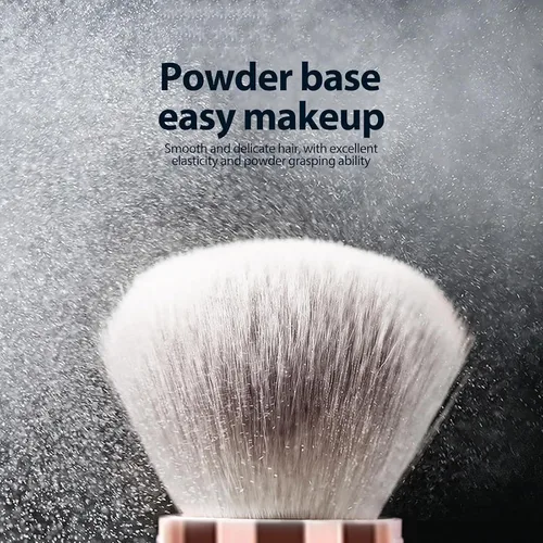 Miniatura 3 de 2 brochas de maquillaje de doble punta para contornear mezcla y bronceado, cepillo de base en ángulo y cepillo corrector Premium Luxe Hair para una