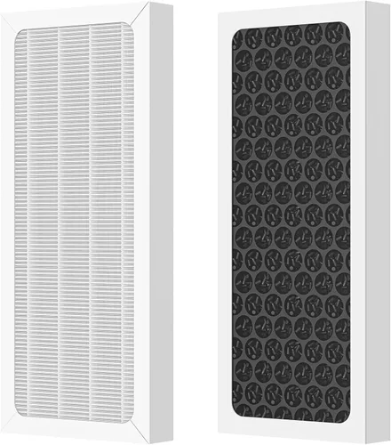 Paquete de 2 filtros de repuesto 3 en 1 actualizados compatibles con Hamilton Beach 04383 Purificador 04384 04386A 04385 HEPA y filtro de carbón