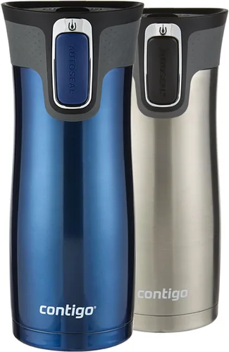 Miniatura 33 de Contigo AUTOSEAL West Loop - Taza de viaje de acero inoxidable aislada al vacío con tapa fácil de limpiar, 12 onzas, arándano