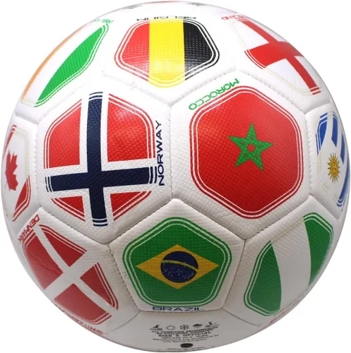 Miniatura 2 de Balón de fútbol al aire libre con bandera mundial 2026 para entrenamiento de bandera mundial, tamaño 5 (grado S)