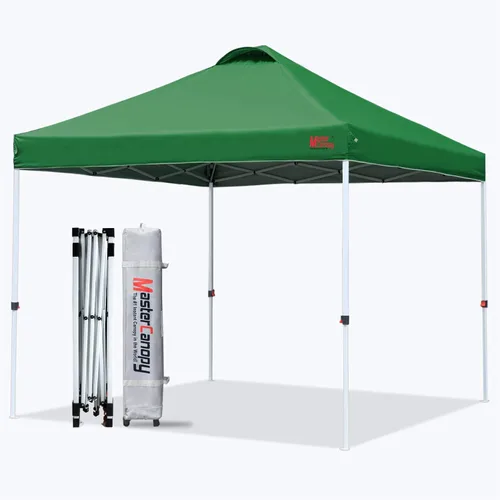 Miniatura 12 de MASTERCANOPY Tienda de campaña desplegable duradera con bolsa enrollable (10 x 10 pies, verde bosque)