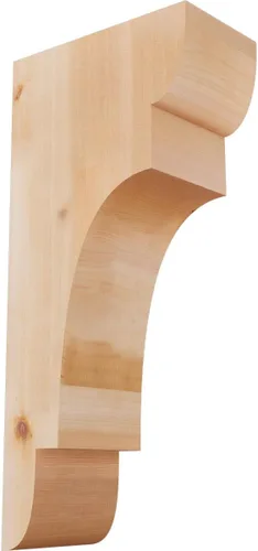 Miniatura 134 de Ekena Millwork COR04X12X12NEB00RWR 4 pulgadas de ancho x 12 pulgadas de profundidad x 12 pulgadas de alto New Brighton Rough Sawn Corbel, cedro rojo