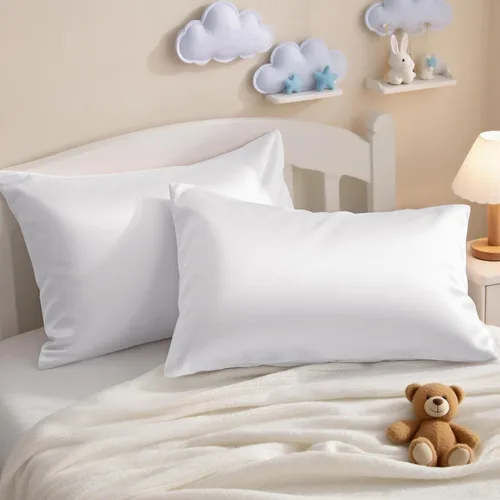Miniatura 15 de NTBAY - Fundas de almohada de algodón egipcio para niños pequeños - Juego de 2 - Fundas de almohada de viaje - Fundas de 13x18 pulgadas de algodón