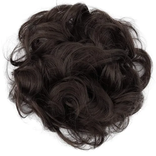 Miniatura 40 de CAISHA by Prettyshop Hairpiece Scrunchy Updo Bridal Peinado Voluminoso Ondulado Moño Desordenado Mezcla Rubio G13AL