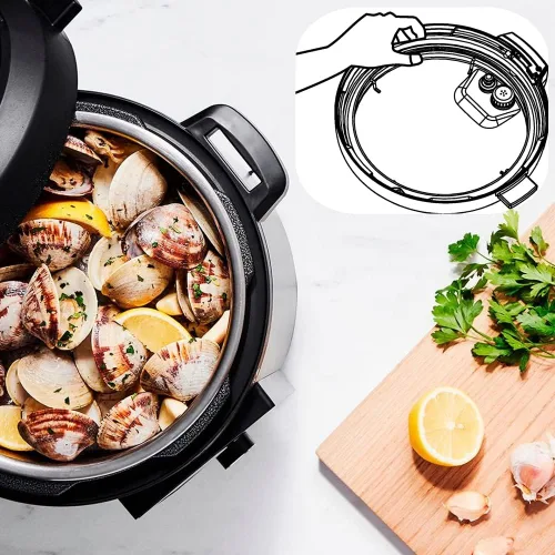 Miniatura 5 de Anillo de sellado original compatible con junta de repuesto de olla a presión de 6 cuartos de galón y olla a presión Crock Pot de 6 cuartos