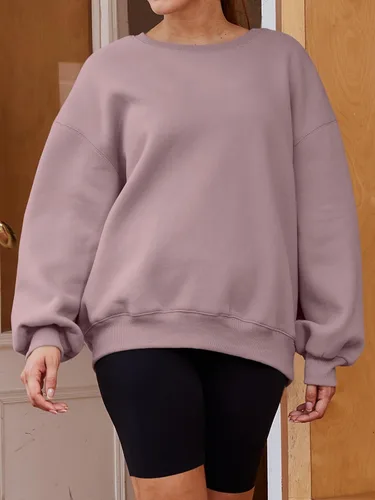 Miniatura 3 de EFAN Sudaderas de manga larga para mujer, cuello redondo, sudadera casual para otoño 2023