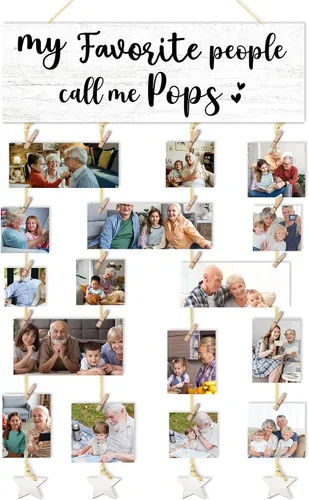 Miniatura 27 de Mejor Regalo para Abuelito Marco Negro para Fotos Soporte para Fotos para Pared, Regalos de Cumpleaños para Papá Abuelo, Regalo de Gracias