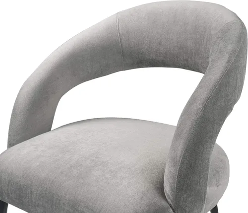 Miniatura 6 de Tov Furniture Silla de comedor Rocco Black Boucle