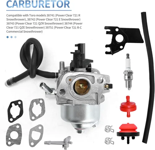 Miniatura 9 de SYOWADA Repuesto de carburador 127-0076 para modelos Toro Power Clear 621 721, kit de reparación de carbohidratos 127-0078 repuesto para Toro 38741