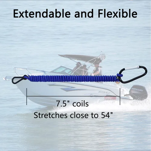 Miniatura 5 de 8M0092850 - Cordón para interruptor de muerte de barco, repuesto para barco Mercruiser Marine Boat, interruptor de seguridad de amarre de barco, 54