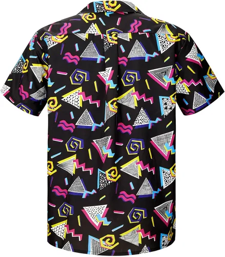 Miniatura 64 de Camisa hawaiana para hombre, con estampado floral, cómoda, con botones, casual, manga corta, ropa de playa para hombre