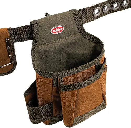 Miniatura 5 de Bucket Boss 50200 Cinturón de herramientas de dos bolsas en color marrón