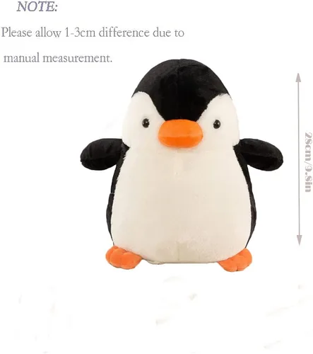 Miniatura 5 de Almohada de peluche de pingüino de 11 pulgadas, diseño de pingüino bebé, regalo para niños