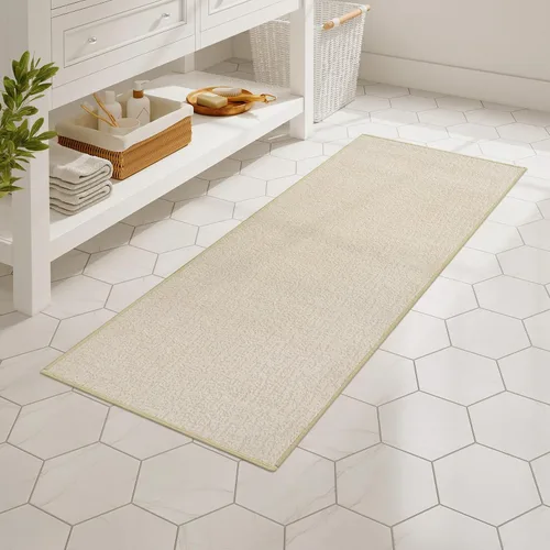 Miniatura 7 de Uphome Tapete de baño ultrafino, tapete de baño de goma para baño, antideslizante, secado rápido, lavable a máquina, pelo bajo, absorbente