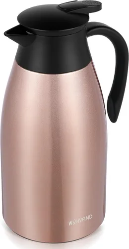Miniatura 8 de Jarra de café de 34 onzas aisladas, jarras de café de acero inoxidable para mantener el calor, jarras térmicas a prueba de polvo para fiestas
