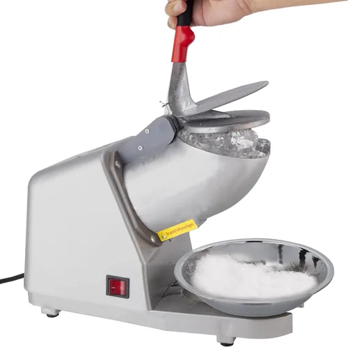 Afeitadora eléctrica de hielo de 4 cuchillas trituradora de hielo de 209 lbs/hr Máquina de afeitar de hielo de acero inoxidable de 300 W
