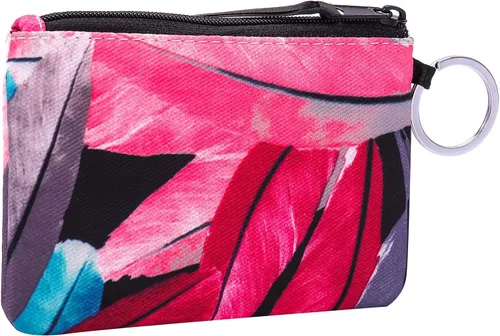 Miniatura 2 de Foryee - Cartera con cremallera y ventana para identificación hecha de lona de algodón