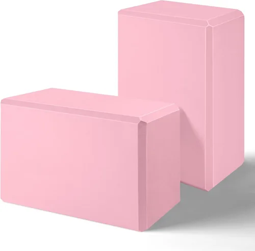 Miniatura 11 de Bloques de yoga 2024, paquete de 2 bloques de yoga de espuma EVA, sin látex, bloques de ejercicio antideslizantes, accesorios de yoga para pilates