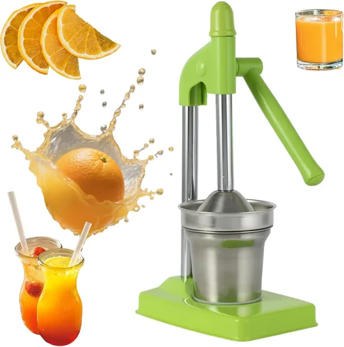 Miniatura 6 de Exprimidor de hierro fundido, prensa manual de hierro fundido, extractor de jugo de prensa manual resistente para jugo de naranja de limonada Style-B