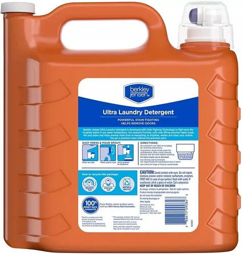 Miniatura 3 de Berkley & Jensen berkley jensen Ultra - Detergente líquido para ropa, 250 onzas líquidas, 187 cargas