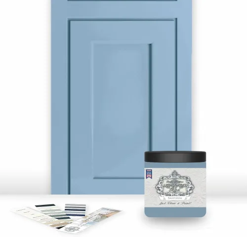 Miniatura 10 de Pintura TODO EN UNO, Abbey (gris cálido), Muestra de 8oz - Pintura duradera para gabinetes y muebles. Imprimación y capa superior incorporadas,